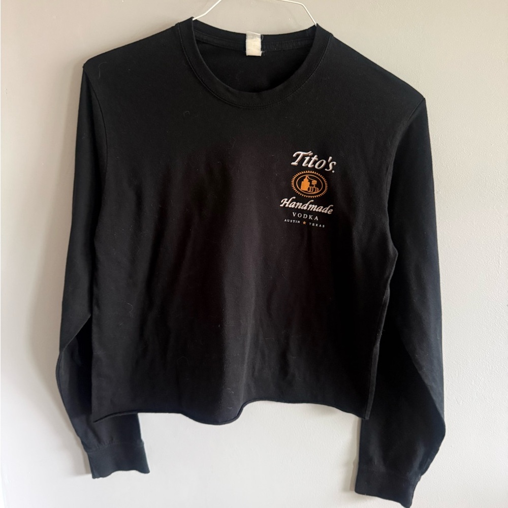 Tito's Handmade Vodka Logo Long Sleeve Tee - Black